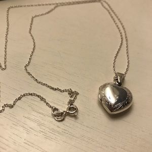 Sterling Silver Heart Locket Necklace